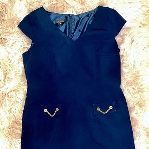 AGB navy dress with gold accents size 14